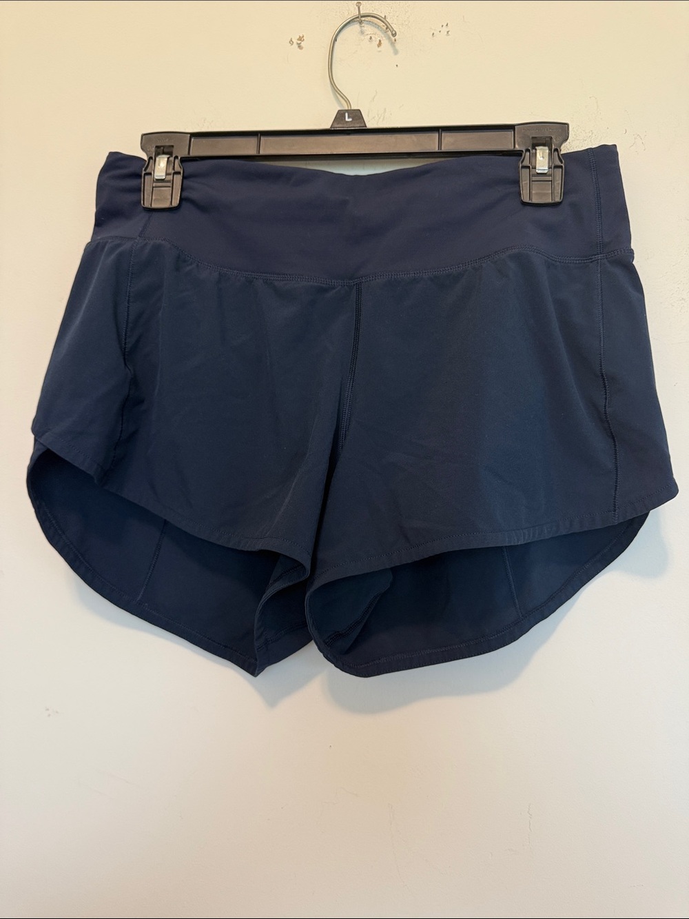 lululemon athletica Navy Side-Slit Running Shorts